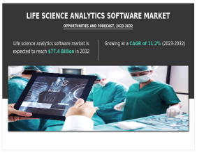 Life Science Analytics Software Market Set to Surge to $77.4 Billion by 2032 at a 11.2% CAGR