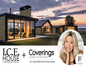 Celebrity Designer Jennifer Farrell announces Coverings Partnership for I.C.E. House.