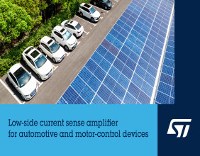 Highly integrated low-side current-measurement amplifier from STMicroelectronics simplifies high-accuracy sensing
