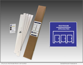 Stallplus+ Restroom Privacy Gap Guards Eliminate Sizable Gaps At Stall Doors And Corners