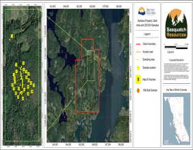 Sasquatch Resources Completes Acquisition of Santana Mineral Claim on Quadra Island and Extends Option Period at Blue Grouse