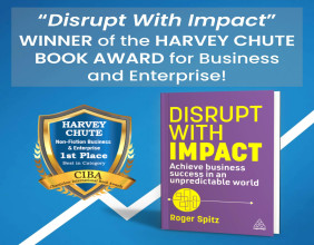Roger Spitz’s Disrupt With Impact Wins Top Book Award for Business Strategy