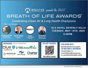 Breathe Southern California To Host Breath Of Life Awards Honoring Clean Air & Lung Health Champions