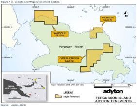 Adyton Reports First Drill Intercepts of up to 36 Grams per Tonne Gold from Its Wapolu Drill Campaign