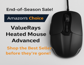 ValueRays® Highlights Amazon’s Choice Recognition for Heated Mouse Advanced Model