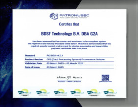 G2A.COM achieves PCI DSS 4.0.1 recertification, strengthening its leadership in payment security.