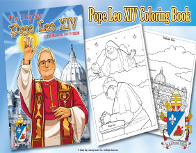 Pope Leo XIV Coloring Book the USA's First Pope released by ColoringBook.com®