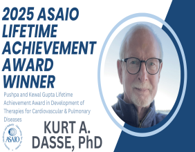 Dr. Kurt Dasse Named Pushpa and Kewal Gupta Lifetime Achievement Award from ASAIO