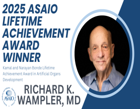 Dr. Richard Wampler Recipient of the Kamal and Narayan Bonde Lifetime Achievement Award in Artificial Organs Development
