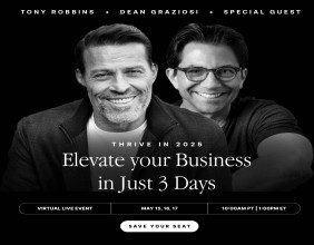 Thrive in 2025 by Tony Robbins Introduces Mastermind Business System for Knowledge-Based Entrepreneurs