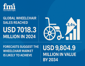 Global Wheelchair Market Set to Surpass USD 9,804.9 Million by 2034 Amidst Soaring Demand for Mobility Solutions | FMI