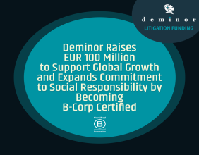 Deminor Raises EUR 100 Million for Global Growth & Expands Commitment to Social Responsibility with B-Corp Certification
