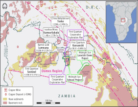Midnight Sun Makes Strategic Acquisition of Luswishi Dome Project
