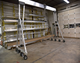 Easily Moved Equipment Launches Pneumatic Caster for 6600R 3 Tonne Gantry Crane