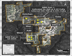 Kodiak Reports Initial Mineral Resource Estimate on Four of Seven Mineralized Zones at the MPD Copper-Gold Project
