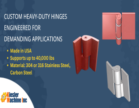 Custom Heavy-Duty Hinges: Tailored Industrial Solutions by Kiesler Machine Inc.