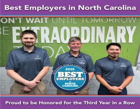 Heritage Signs & Displays Named One of North Carolina’s Best Employers for Third Consecutive Year