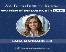 PRACTICE GROWTH PARTNER’S LANA MANGANIELLO NAMED AMONG SAN DIEGO BUSINESS JOURNAL’S 2025 WOMEN OF INFLUENCE IN LAW
