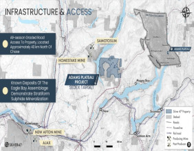 Silver47 Conducts Prospecting and Soil Geochemical Surveys at Its Adams Plateau SEDEX Silver-Zinc-Lead-Copper-Gold Project, BC, Canada