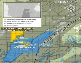 Inspiration Satellite Survey Provides Numerous Gold-Copper Targets Bordering Ramp Metals Inc.'s Rush Copper-Gold-Silver Discovery