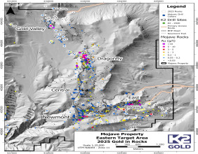 K2 Gold Advances Toward Final EIS and Continues to Uncover High-Grade Gold at Mojave Project