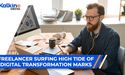 Freelancer Surfing High Tide of Digital Transformation Marks