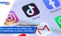  Tech giants to be fined for not removing illegal content. | UK | 