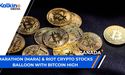 Marathon (MARA) & Riot Crypto Stocks Balloon With Bitcoin High | CA NEWS 09 FEB