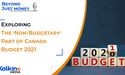  Exploring The ‘Non-Budgetary’ Part of Canada Budget 2021 - Beyond Just Money Podcast 