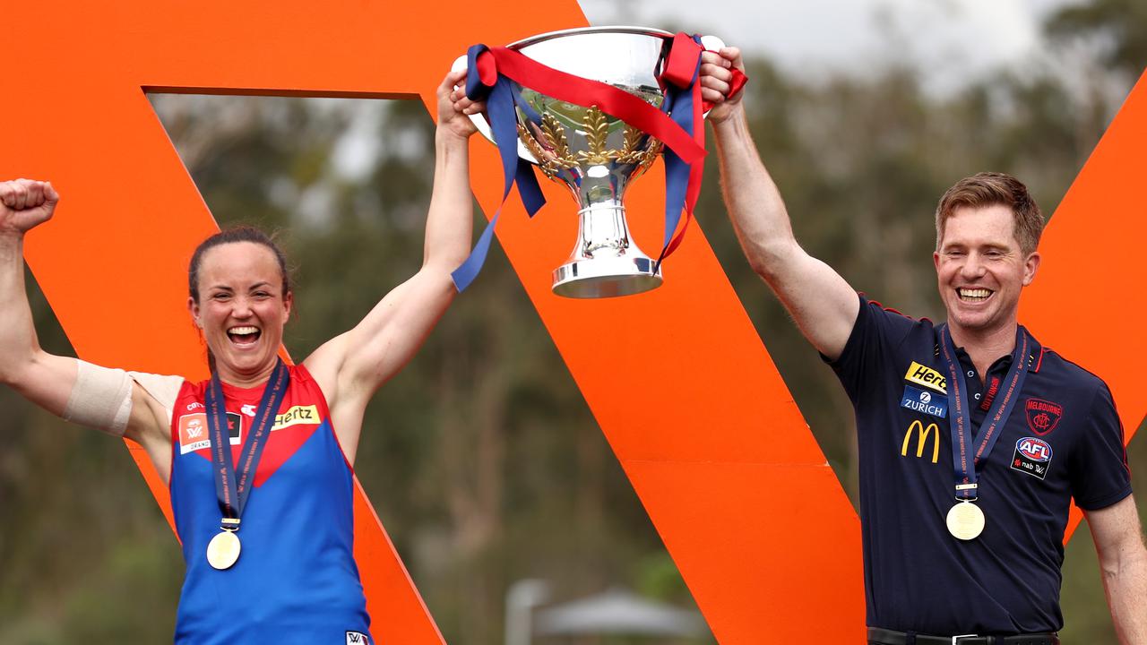 Relieved Pearce becomes AFLW flag winner