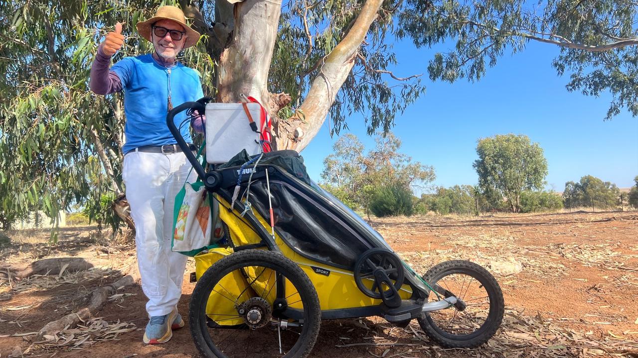 Sydney Grandfather walks for the trees