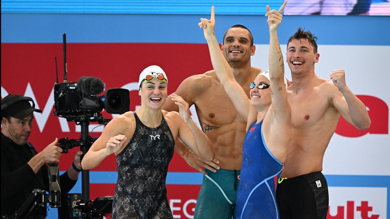 Aussies upstaged in mixed freestyle relay