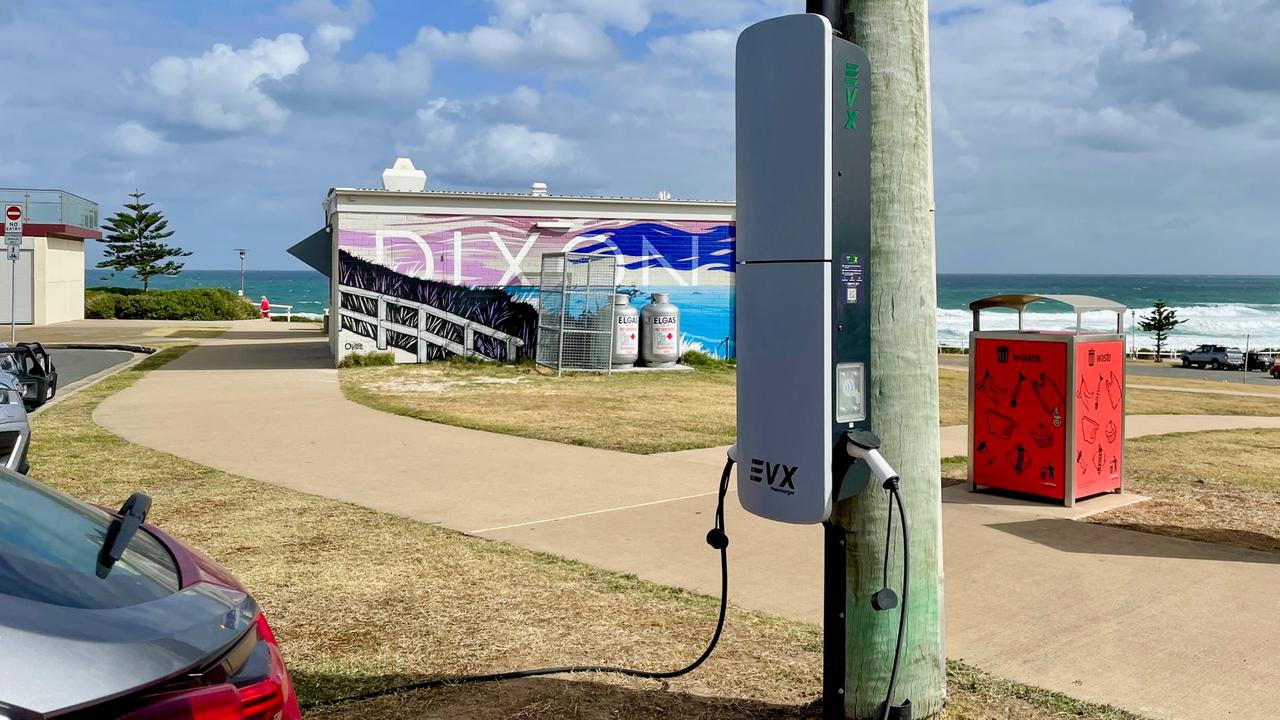 Power pole network to charge electric cars