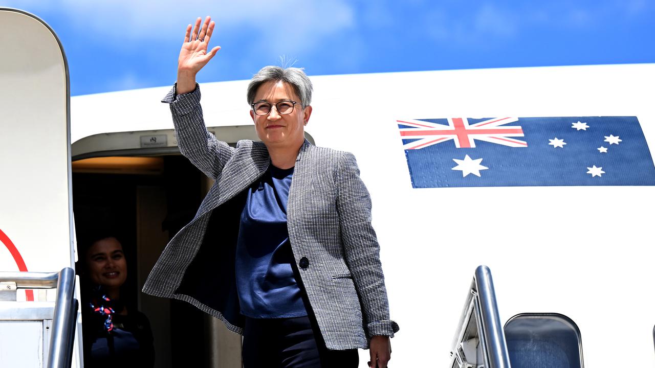 Penny Wong leaves Canberra for China talks