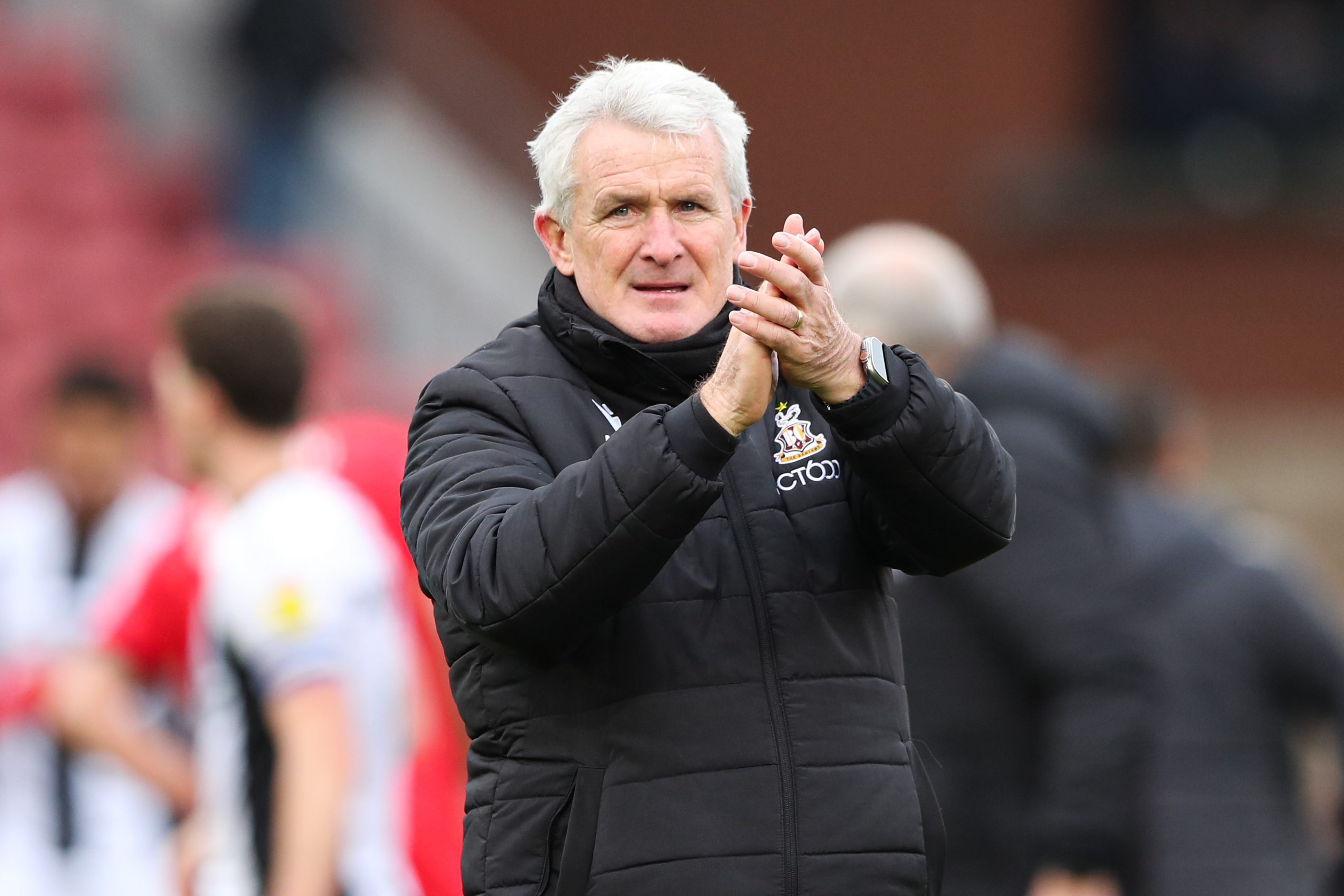  Mark Hughes salutes ‘excellent’ Bradford after victory over Harrogate 