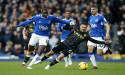  Soccer-Aston Villa grab gritty 2-0 win away at Everton 
