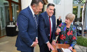 Lyons family hands over historic Bible to parliament