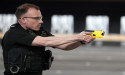 Police show off new Taser designed to provide officers with better protection