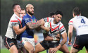 Roosters outmuscle Warriors in rain-soaked NRL contest 