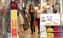 Retail trade lifts modestly but spending starts to dip