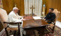 Pope Francis meets Ukrainian President Volodymyr Zelensky at Vatican