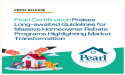 Pearl Certification Praises Guidelines for Massive Homeowner Rebate Programs Highlighting Market Transformation