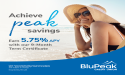 BluPeak Credit Union offers Nation Leading deposit rates up to 5.75% APY Certificates