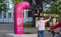 Big Tech Giant office opening in Munich marked by a stunt highlighting data protection concerns