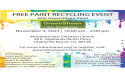 Free Paint Recycling Event: Nov 4 at Mountainview Church in Highlands Ranch, CO