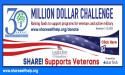  SHARE! Joins the Million Dollar Challenge Spearheaded by Land of the Free Foundation for Veteran Support 