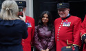 Akshata Murty meets Chelsea Pensioners in Downing Street 