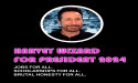 Polymath Harvey Wizard Announces 2024 Presidential Run