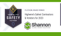 Third Straight Platinum Safety Award for Shannon Global Energy Solutions!