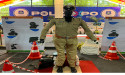 Kody Technolab Ltd.’s advanced AI-based humanoid robot Skanda honored with a uniform at Gujarat Police Expo 2024
